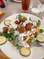 Salad with Fried Chicken